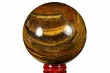 Polished Tiger's Eye Sphere #124627-1
